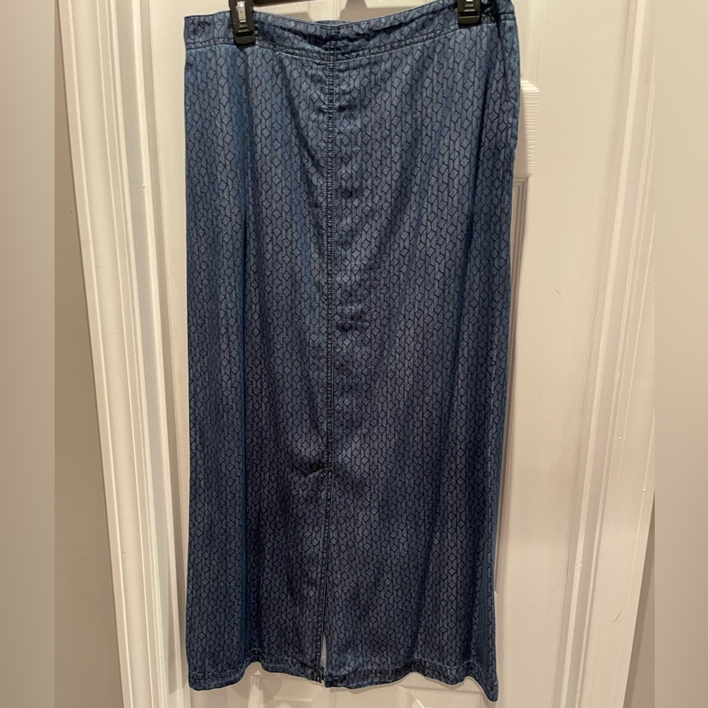 Coldwater Creek Blue Textured Pencil Skirt with pockets!